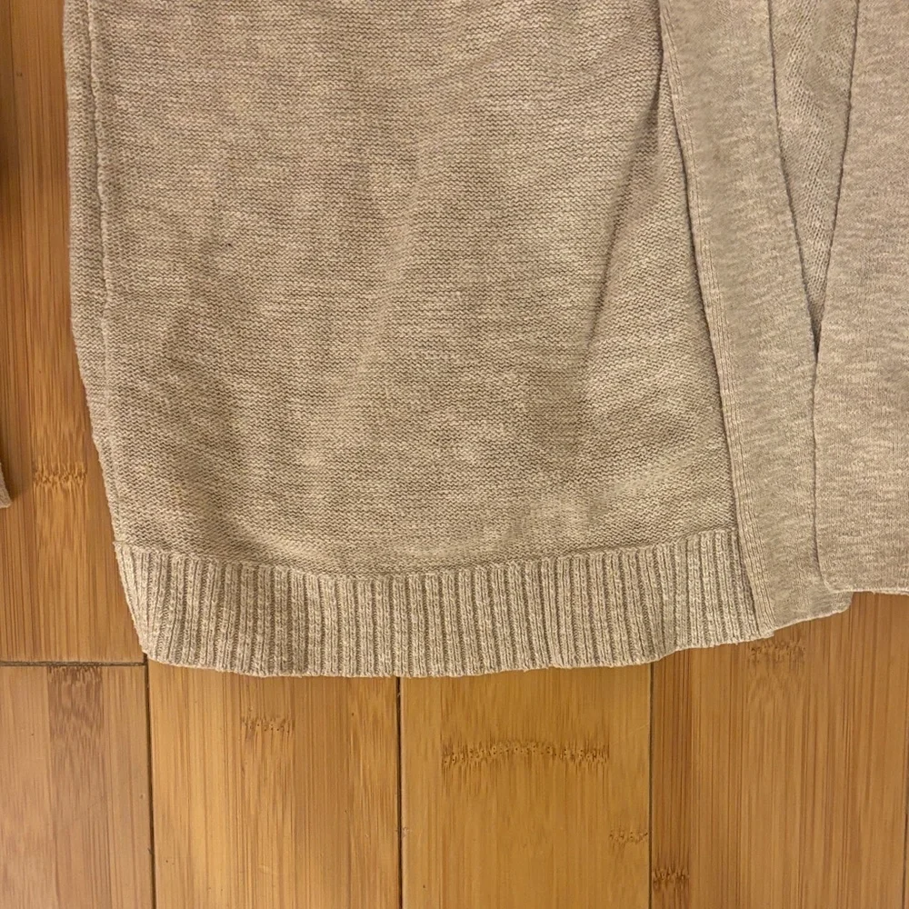 J. Crew Light Tan Flared Sleeve Long Cardigan